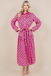 Diane Pink Floral Dress