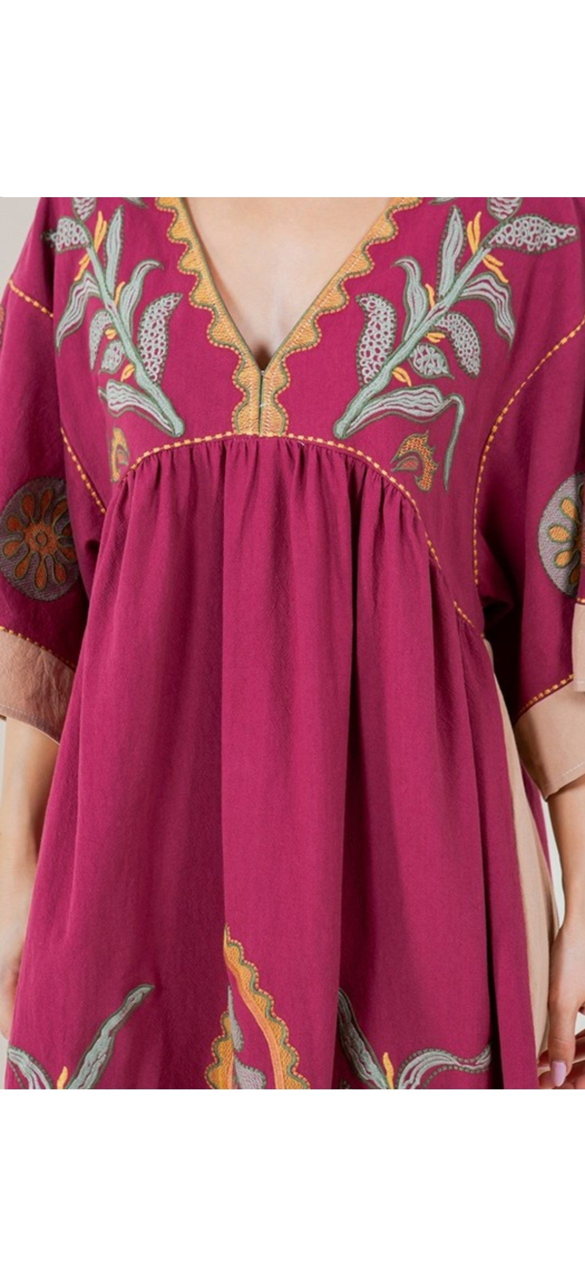 Rose Embroidered Dress