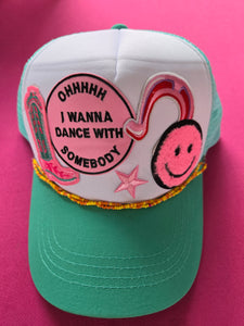 Dance With Somebody Trucker Hat